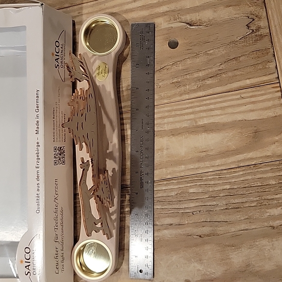 Wood 3D Winter Scene Tea Light Holder - Picture 4 of 8